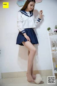 Elegant Stocking Fashion Photography: IESS 297 Featuring Model Jiu Mei in a Charming Schoolgirl Theme - image 7