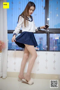 Elegant Stocking Fashion Photography: IESS 297 Featuring Model Jiu Mei in a Charming Schoolgirl Theme - image 30