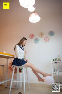 Elegant Stocking Fashion Photography: IESS 297 Featuring Model Jiu Mei in a Charming Schoolgirl Theme - image 6