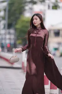 Elegant Modern Ao Dai Beauty Captivates on City Streets | Graceful & Alluring 1000025274 - image 7