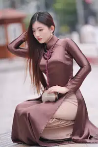 Elegant Modern Ao Dai Beauty Captivates on City Streets | Graceful & Alluring 1000025274 - image 5