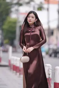 Elegant Modern Ao Dai Beauty Captivates on City Streets | Graceful & Alluring 1000025274 - image 2