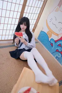 Charming Schoolgirl in Uniform: A Glimpse into Summer Reverie - image 9