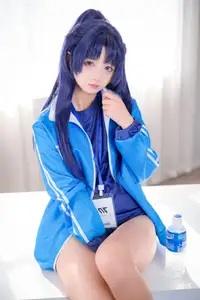 Discover the Alluring Charm of Coser Xi Huan Ai Li Ma in Yuuka's Gymnastics Outfit (56P) - image 31