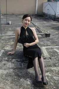 Stunning Rooftop Qipao and Stockings Photography Collection by IESS Lemon Peel - image 17