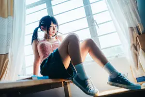 Coser Chunmomo's Dreamy Selfie Moments Part02: Captivating Beauty by the Window - image 16
