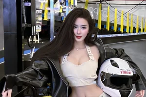 Hot Girl Võ Ngọc Trân Sets the Go Kart Track Ablaze with Her Dynamic and Sporty Style - image 2