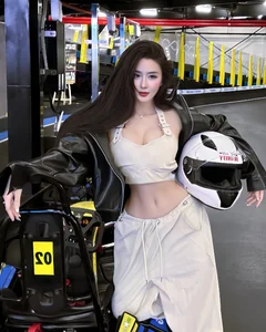 Hot Girl Võ Ngọc Trân Sets the Go Kart Track Ablaze with Her Dynamic and Sporty Style - image 10