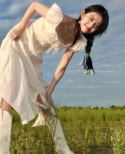 Stunning Outdoor Photography: Capturing Natural Beauty and Bold Fashion in Serene Stream Settings - image 5