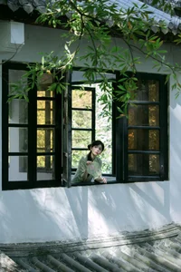 Elegant Modern Cheongsam Fashion by Qu Qi: YiTuYu Art Language Vol.9352 - A Stunning Collection of Fresh Qipao Style and Artistic Photography - image 12