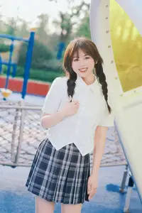 Pao Fu Xiao Fang's Radiant Youth: School Uniform at Dynamic Playground | YiTuYu Vol.8569 - image 4