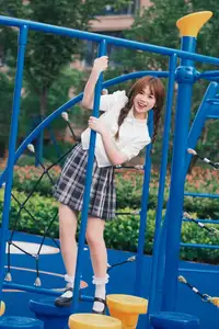 Pao Fu Xiao Fang's Radiant Youth: School Uniform at Dynamic Playground | YiTuYu Vol.8569 - image 3