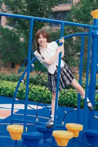 Pao Fu Xiao Fang's Radiant Youth: School Uniform at Dynamic Playground | YiTuYu Vol.8569 - image 8
