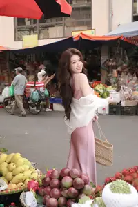 Charming Asian Beauty in a Vibrant Vietnamese Traditional Market - image 6