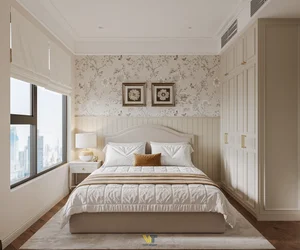 Sophisticated 110m2 Euro-American Interior Design for Begonia House at Lumiere Smart City - image 19