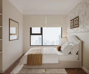 Sophisticated 110m2 Euro-American Interior Design for Begonia House at Lumiere Smart City - image 10
