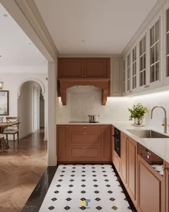 Sophisticated 110m2 Euro-American Interior Design for Begonia House at Lumiere Smart City - image 23