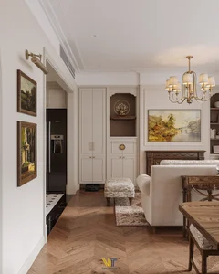 Sophisticated 110m2 Euro-American Interior Design for Begonia House at Lumiere Smart City - image 2