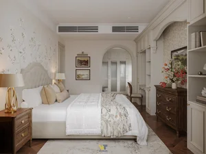 Sophisticated 110m2 Euro-American Interior Design for Begonia House at Lumiere Smart City - image 3
