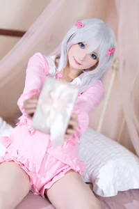 Soft Morning Glow: Aesthetic Sagiri Izumi Pajama Cosplay by Shi San Bu Shi Shi W - image 10
