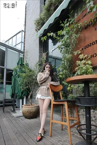 IESS Silk Bento 035: Model YY in Ultra-Thin Stockings and Leather Slippers - image 31