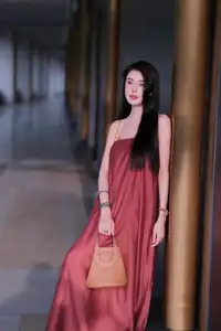 Stunning Maxi Dress Style: A Beautiful Woman's Elegant Pose. - image 6