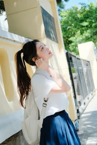 Artistic Portrait Photography: Elegant Side Profile Aesthetics in YiTuYu Art Language Vol.9333 featuring Model Ai Pai Ce Lian De Xiao Xiang - image 15