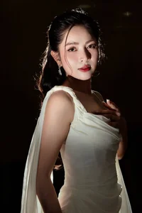 Ethereal elegance in white: A cinematic portrait - image 1