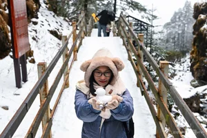 Winter in China: Vietnamese Tourists Explore Snowy Peaks - image 5