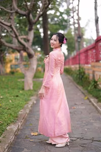VGU No.153: Enchanting Traditional Vietnamese Ao Dai Beauty and Grace - image 16