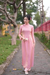 VGU No.153: Enchanting Traditional Vietnamese Ao Dai Beauty and Grace - image 7