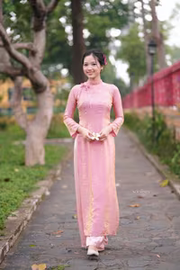 VGU No.153: Enchanting Traditional Vietnamese Ao Dai Beauty and Grace - image 13