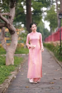 VGU No.153: Enchanting Traditional Vietnamese Ao Dai Beauty and Grace - image 6