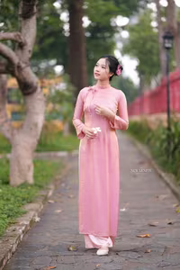 VGU No.153: Enchanting Traditional Vietnamese Ao Dai Beauty and Grace - image 14