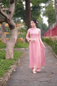 VGU No.153: Enchanting Traditional Vietnamese Ao Dai Beauty and Grace - image 10