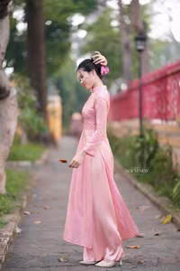 VGU No.153: Enchanting Traditional Vietnamese Ao Dai Beauty and Grace - image 2
