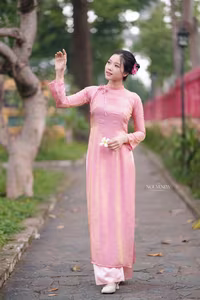 VGU No.153: Enchanting Traditional Vietnamese Ao Dai Beauty and Grace - image 0