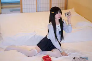 Charming Schoolgirl in Uniform: A Glimpse into Summer Reverie - image 26