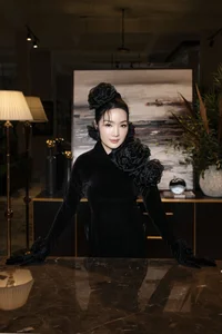 Miss Giang My Radiates Elegance as the Muse for Vo Viet Chung's Ao Dai - image 6
