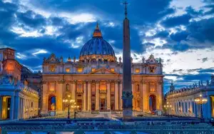 Discover St. Peter's Basilica Vatican: A magnificent Renaissance architectural icon under night lights - image 3