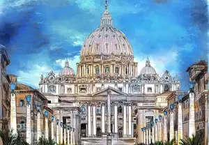 Discover St. Peter's Basilica Vatican: A magnificent Renaissance architectural icon under night lights - image 5