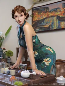 Timeless Oriental Grace: Jin Yun Xi Yuki in Elegant Modern Cheongsam - image 15