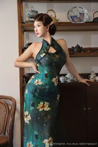 Timeless Oriental Grace: Jin Yun Xi Yuki in Elegant Modern Cheongsam - image 9