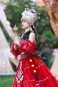 Ethnic Woman in Vibrant Traditional Attire 1000024497 - image 1