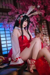 Stunning Azur Lane Oyama Bunny Girl Cosplay by Ri Nai Jiao: Exclusive 47P High-Definition Image Collection for Anime and Gaming Fans - image 0