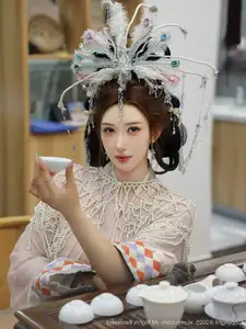 XiuRen No.10736: Li Shuang Er's Ancient Charm & Mesmerizing Guzheng Melody - image 28