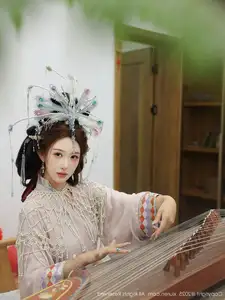XiuRen No.10736: Li Shuang Er's Ancient Charm & Mesmerizing Guzheng Melody - image 37