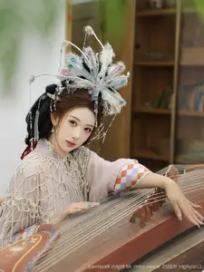 XiuRen No.10736: Li Shuang Er's Ancient Charm & Mesmerizing Guzheng Melody - image 7