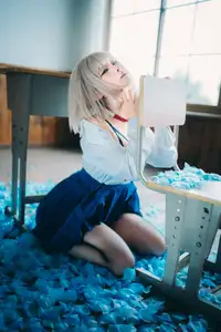 Coser Chunmomo Self-Portrait Part02: Delicate Charms Amidst Dreamy Blue Petals - image 10