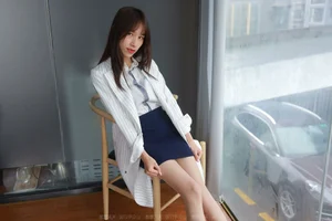 Elegant Fashion Photography: Model Meizi in the IESS Charming Hip-Hugging Skirt Collection - image 77